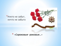 Презентация к уроку литературы в 9 классе на тему: Никто не забыт, ничто не забыто!
