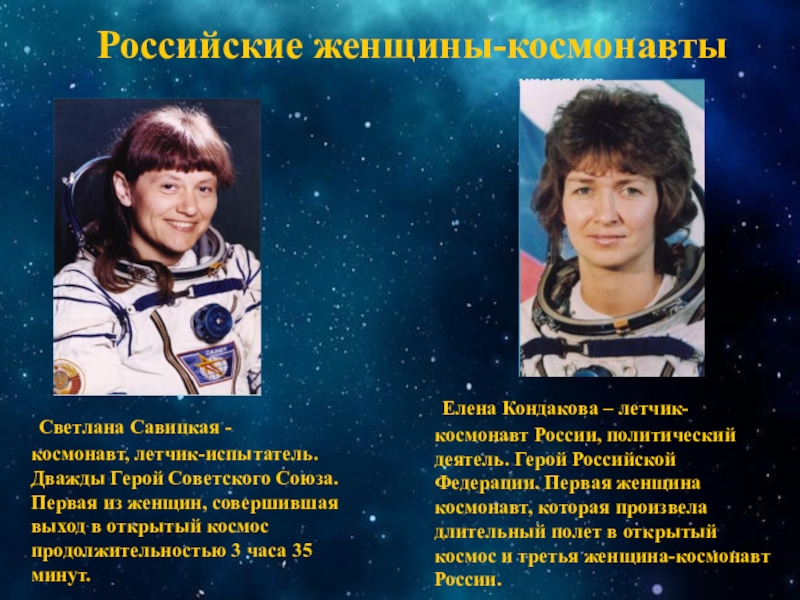Фото женщины космонавты россии