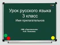 Презентация по русскому языку на тему Имена прилагательные во мн.числе. 3 класс. Перспектива
