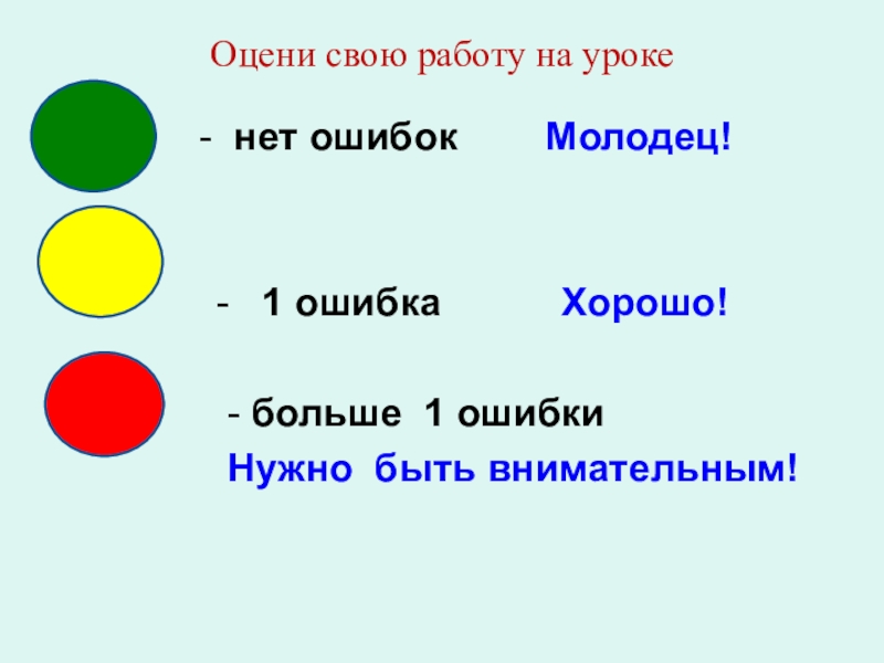 Оцените свою работу на уроке картинки