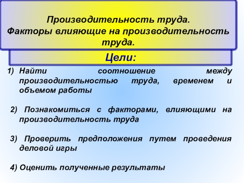 Факторы целей. Факторы влияющие на производительность труда. Факторы влияющие на производительность. Производительность труда факторы влияющие на производительность. Факторы оказывающие влияние на производительность труда.