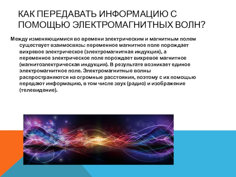 Электромагнитные волны и передача информации технология 8 класс презентация