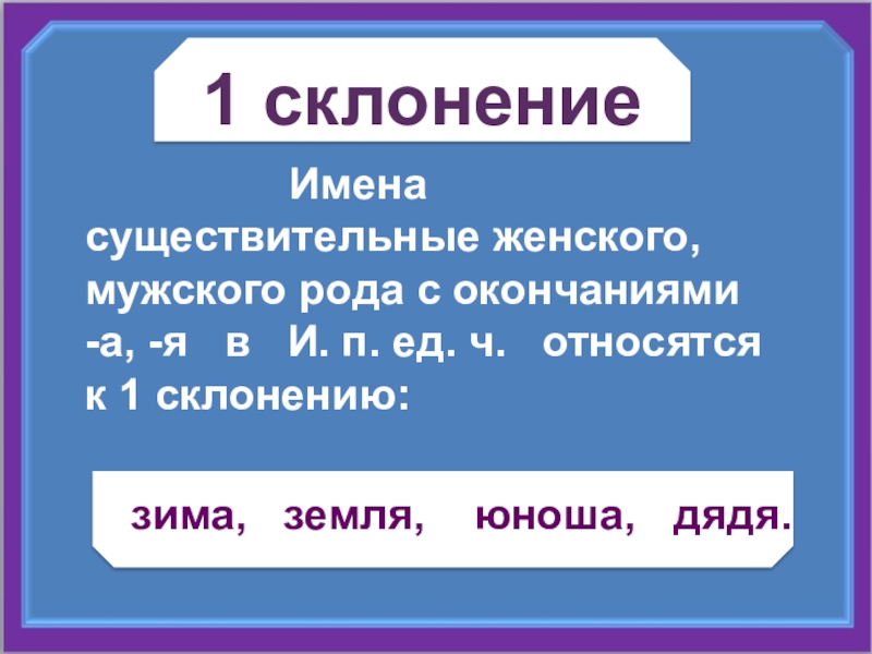 Существительное 1 склонения мужского. 1 Склонение имен существительных. Склонение существительных женского рода. Первое склонение имен существительных мужского рода. Окончание имен существительных женского рода.