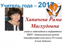 Презентация визитки часть 1 на конкурс Учитель года- 2017