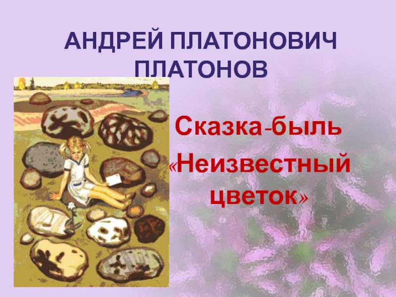 Неизвестный цветок план сказки