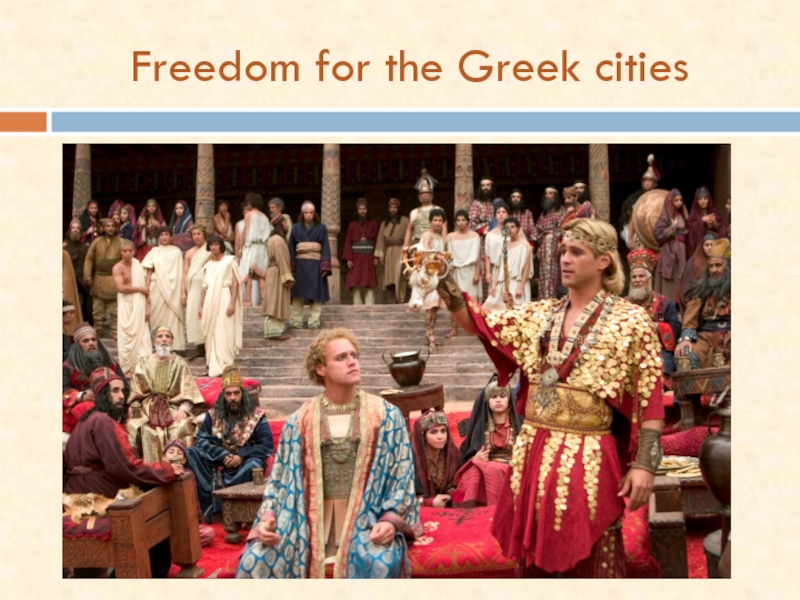 Freedom for the Greek cities