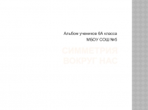 Проект Симметрия Вокруг нас