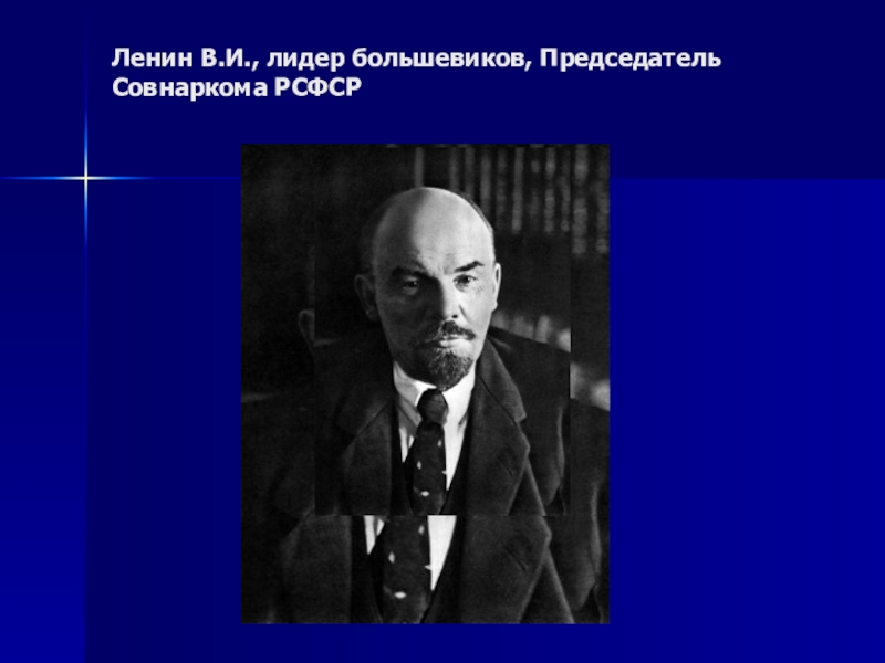Реферат: В.И. Ленин как политический лидер большевизма