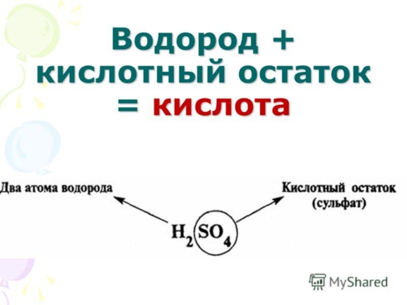 Водородная кислота. Водород и кислотный остаток. Кислоты с водородом. Кислый водород. Кислота и кислотный остаток.