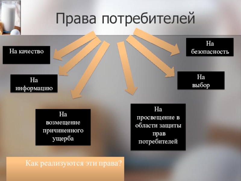 Проект права потребителей