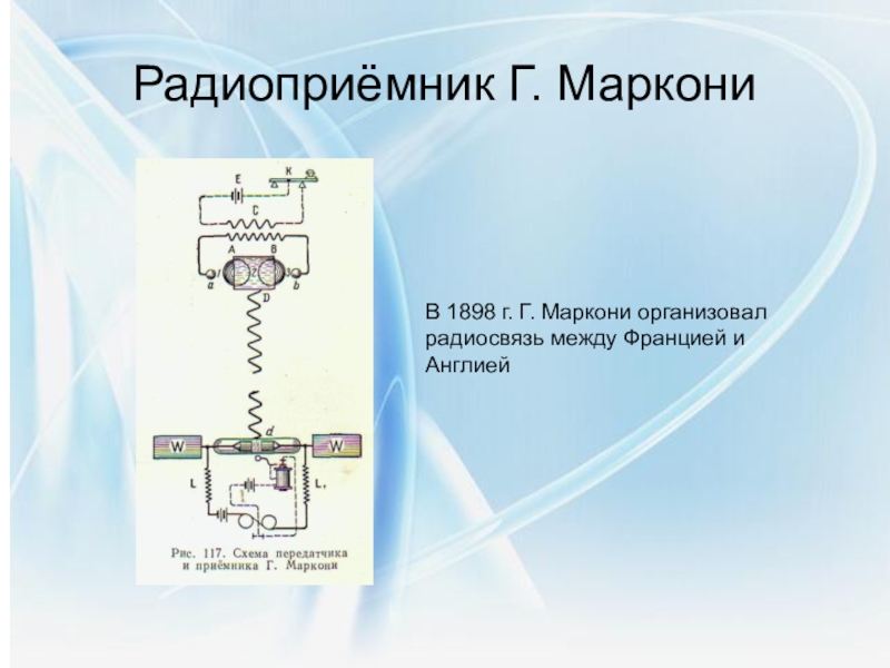 Схема радио маркони