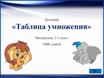 Тренажёр Таблица умножения 2-3 класс