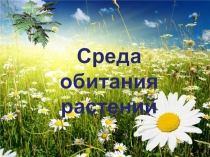 Презентация по биологии Среда обитания растений (5 класс) ФГОС