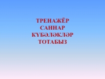 Игра тренажёр по теме Саннар