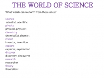 Science and modern technologies