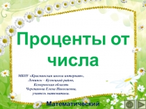 Презентация по математике Проценты от числа. Интерактивный тренажёр