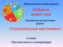 Презентация по русскому языку в 6 классе на тему Любимое время года