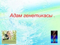 Урок по биологии Адам генетикасы
