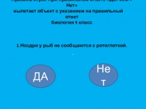 Биологическая игра Да или Нет
