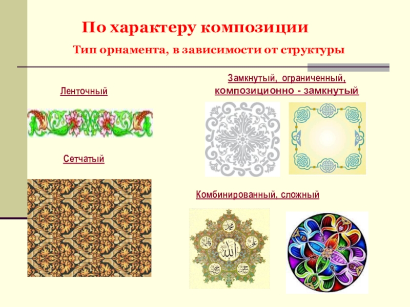 Виды орнаментов презентация