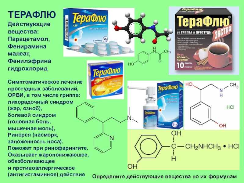 Парацетамол составляющая