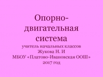Презентация по окружающему миру Опорно-двигательная система человека (4 класс)