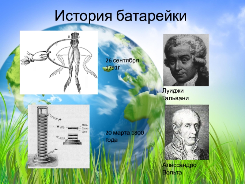 Презентация история создания батарейки