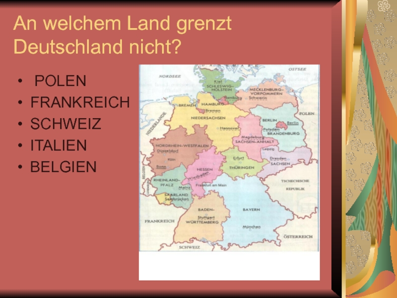 Deutschland grenzt