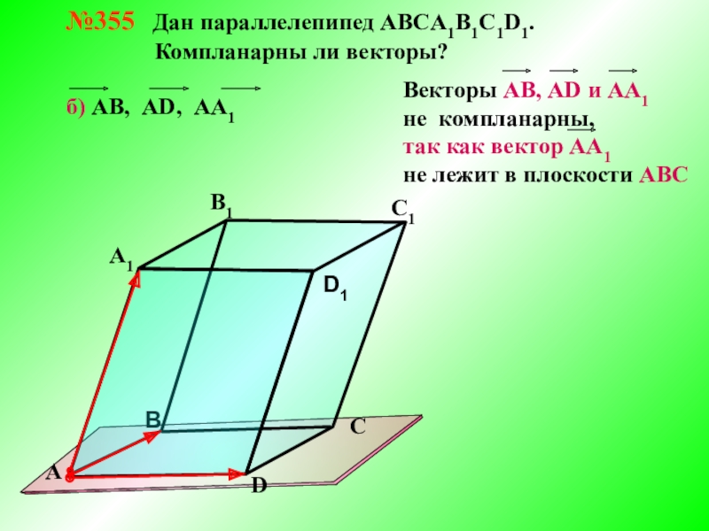 Компланарные векторы 10 класс презентация атанасян савченко