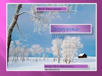 Презентация по ознакомлению с окружающим Зима