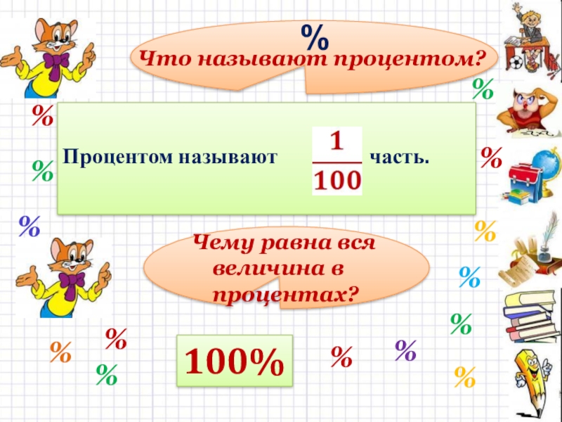 Картинки проценты в математике