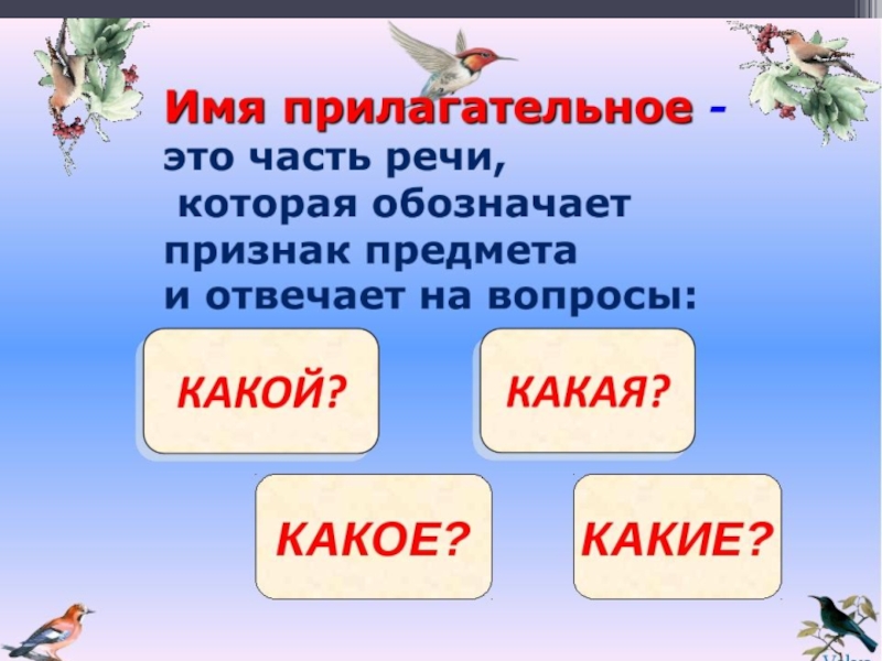 Презентации по русскому языку 4 класс