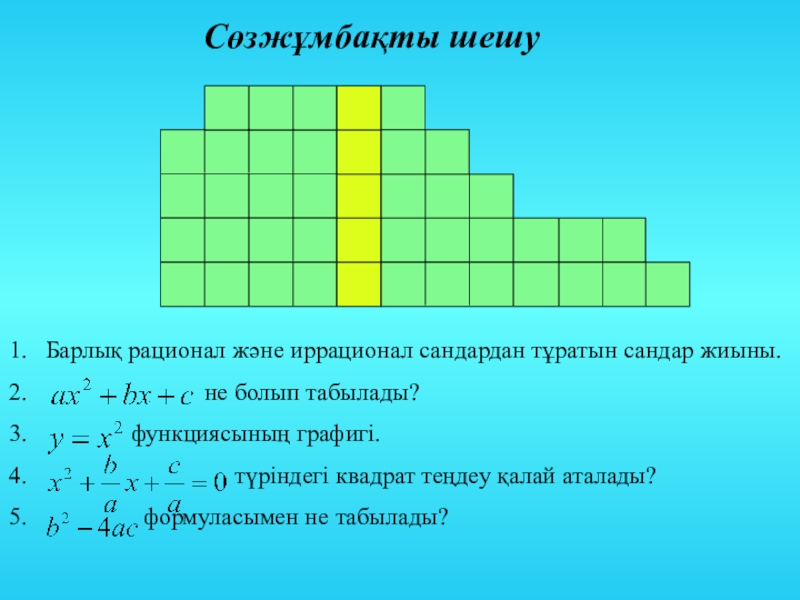 Квадрат теңдеу презентация 8 сынып