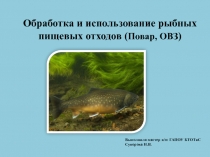 Обработка и использование пищевых рыбных отходов(Повар,ОВЗ)