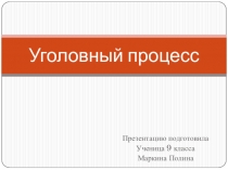 Презентация по обществознанию на тему Уголовный кодекс