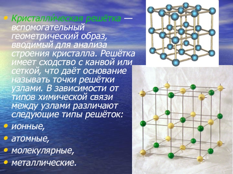 Какой тип кристаллической решетки у алмаза