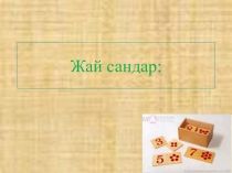 Жай сандар 5 сынып