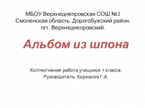 Презентация по технологии (мальчики) Альбом из шпона (7 класс)