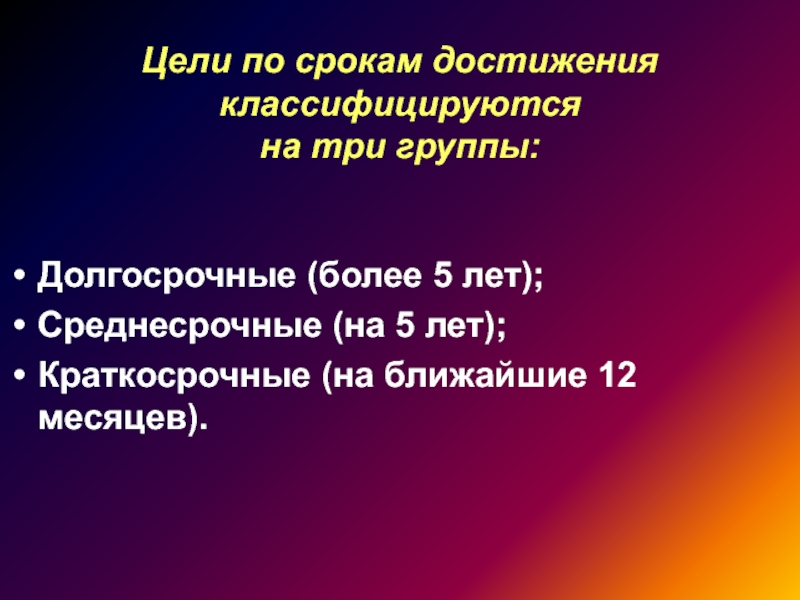 Реферат: Среднесрочное планирование. Цели. Реализация. Ограничения