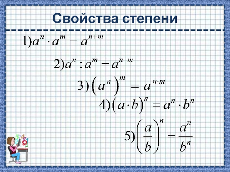 Свойства степеней проект