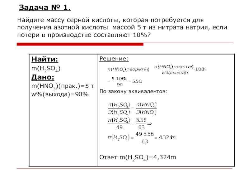 Какая масса нитрата