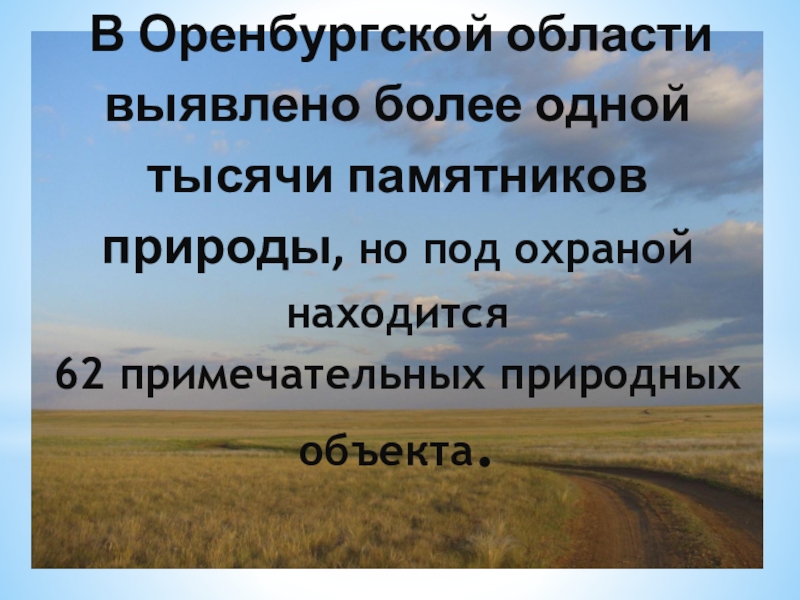 Охрана природы оренбургской области презентация