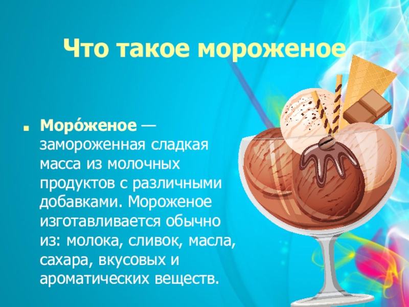 Проект мороженое актуальность