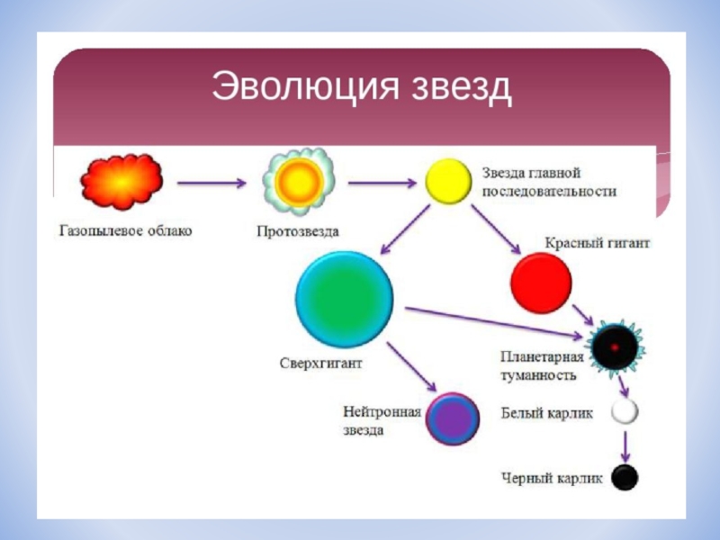 Этапы жизни планеты. Схема стадий развития звезды. Эволюция звёзд её этапы и конечные стадии. Этапы эволюции звезд схема. Жизненный цикл звезды схема.