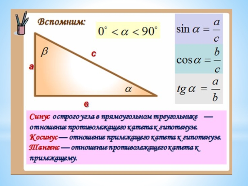 Синус угла чертеж