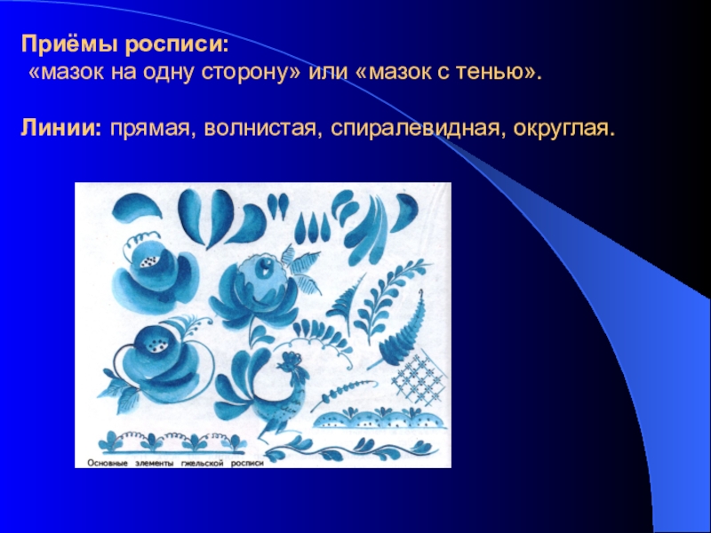 Приемы росписи. Гжель роспись проект. Гжель Хохлома презентация. Урок на тему Гжель.