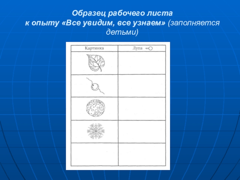 Карточки схемы для фиксации результатов опытов в подготовительной группе