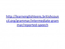 Reported statements with modal verbs