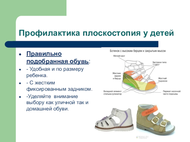 Профилактика плоскостопия у детей презентация