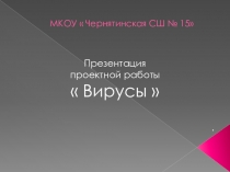 Презентация по теме Вирусы